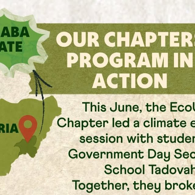 Climate Cardinals chapters program in action post